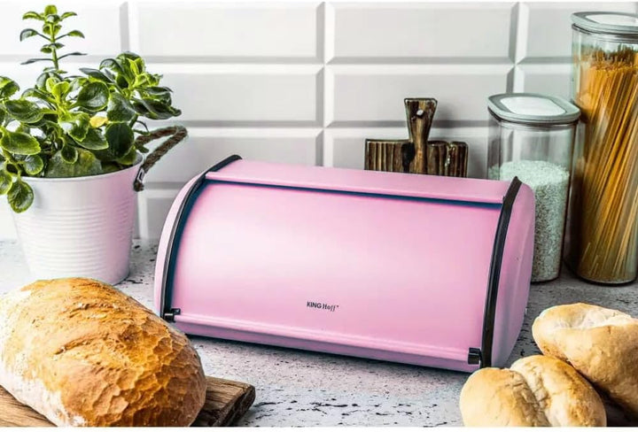 KING HOFF Brotkasten Brotbox Brotbehälter Brotdose (Rose, Kleine 36cm x 24cm x 15cm.) Rose 36cm x 24
