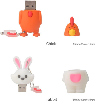 32GB*5 USB-Stick USB-Flash-Laufwerk, Memory Stick Cartoon Speicherstick Flash-Speicher-Stick, Pen Dr