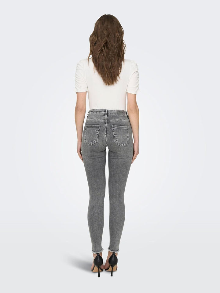 ONLY Female Skinny Jeans ONLBLUSH Mittlere Taille Skinny Fit Jeans XS / 34L Grey Denim, XS / 34L Gre