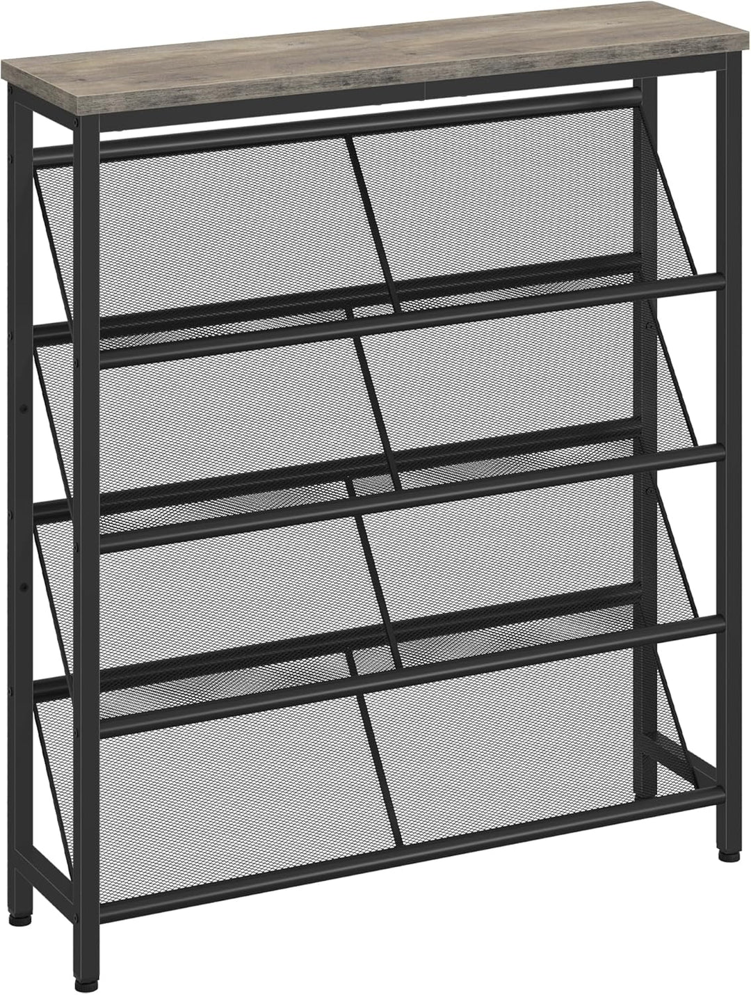Schuhregal, 5-stufige Schuhablage, Schuhschrank schmal, Schuhständer, Schuhaufbewahrung, Schuh-Organ