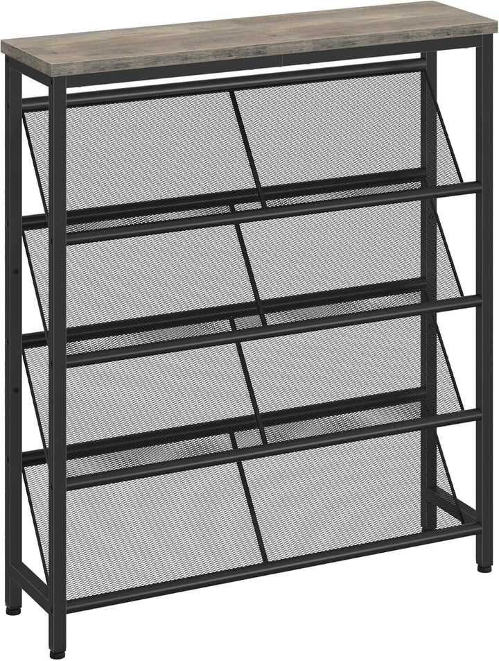 Schuhregal, 5-stufige Schuhablage, Schuhschrank schmal, Schuhständer, Schuhaufbewahrung, Schuh-Organ