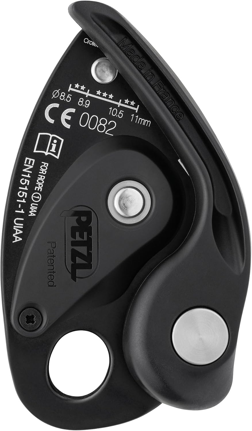 PETZL Grigri SICHERUNGSGERÄT Einheitsgrösse Grau, Einheitsgrösse Grau