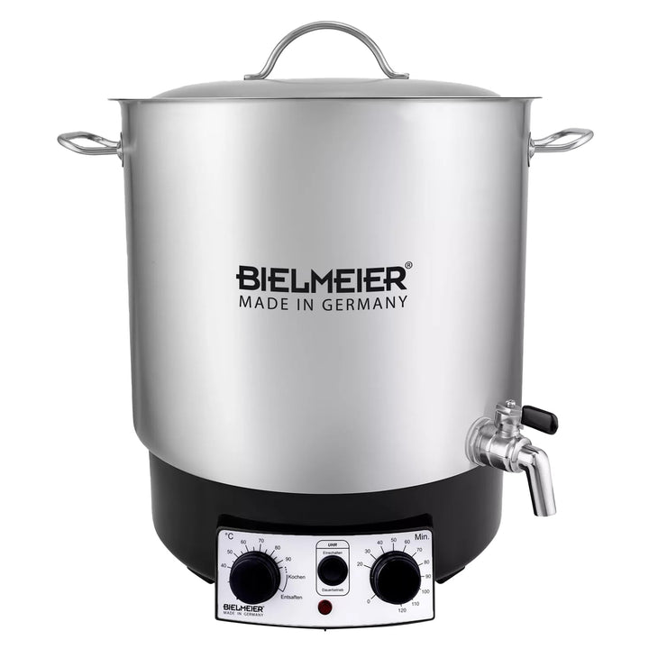 BIELMEIER Einkochautomat einwecken Edelstahl Auslaufhahn 3/8"1800W 29L BHG 695.1 Zeituhr Auslaufhahn