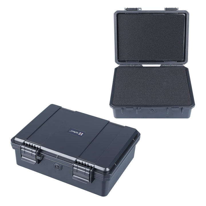 Lykus HC-2120 wasserdichte Mini Koffer Trockenbox mit Schaumstoffeinlage, Innenmasse 21,1 x 15,1 x 6