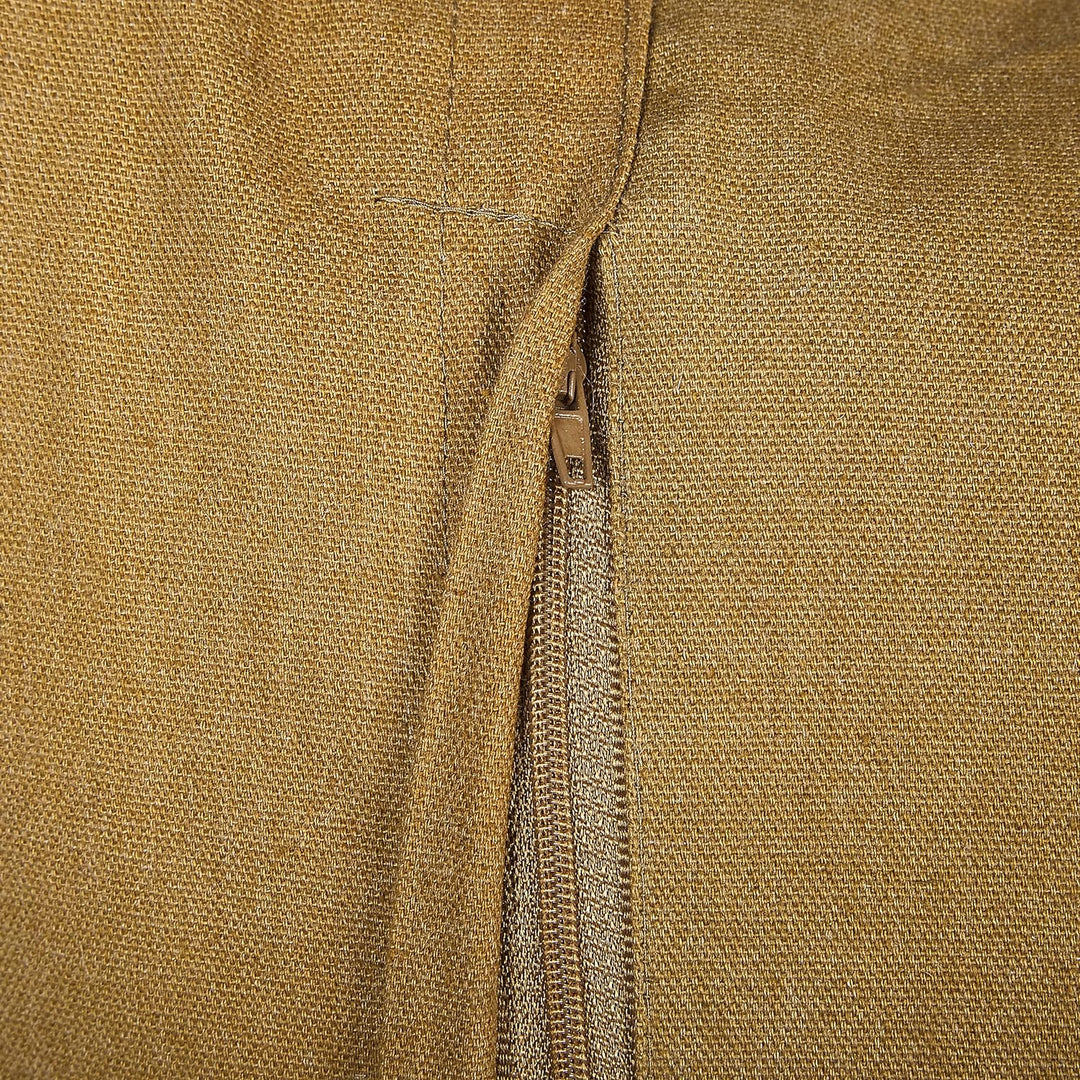 2 Kissen im Kilim-Stil orientalisches Ethnomuster aus Jute und Wolle 45 x 45 cm Grün, Katora