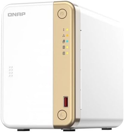 Qnap TS-262-4G | 2-Bay, 2 x M.2 Slots, 2.5GbE Desktop NAS, 2-Bay 4GB RAM, 2-bay 4GB RAM