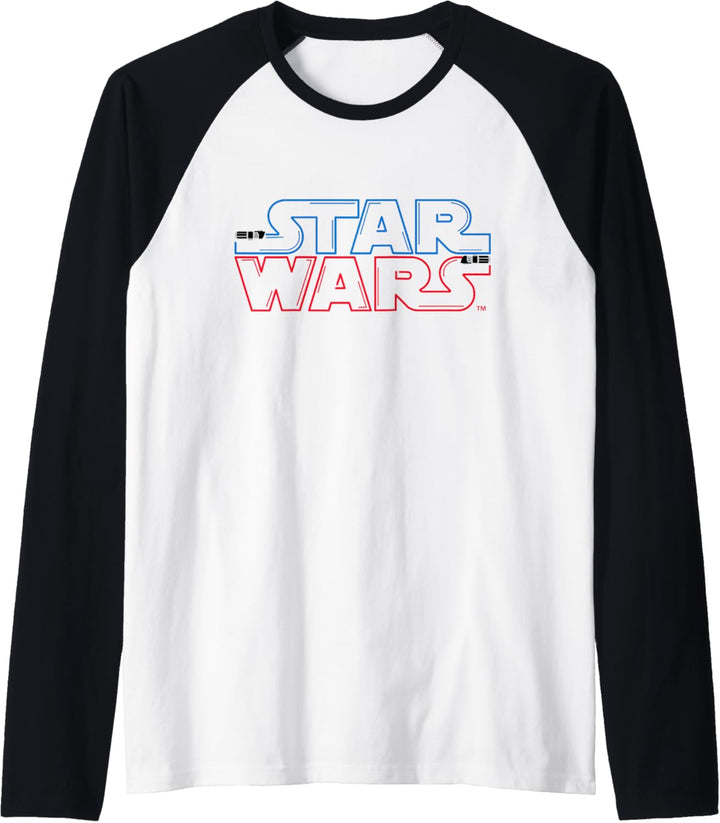 Star Wars Lightsaber Logo Raglan