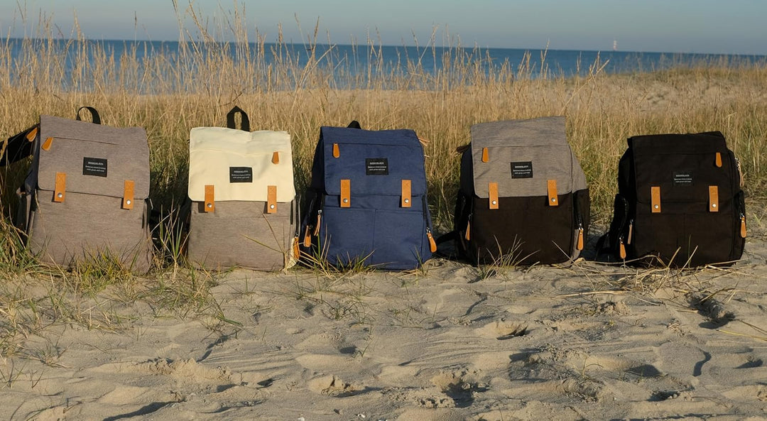 Heberlein Prestige Baby Wickelrucksack - grosse Wickeltasche für Mama & Papa, wasserabweisend mit vi