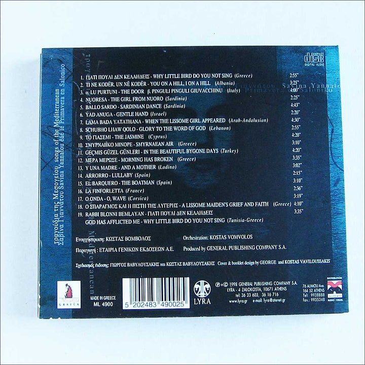Songs of the Mediterranean, Audio-CD