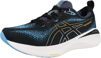 ASICS Cumulus 25 Mann Laufschuhe Weiss Schwarz 41.5 EU Black Fellow Yellow, 41.5 EU Black Fellow Yel