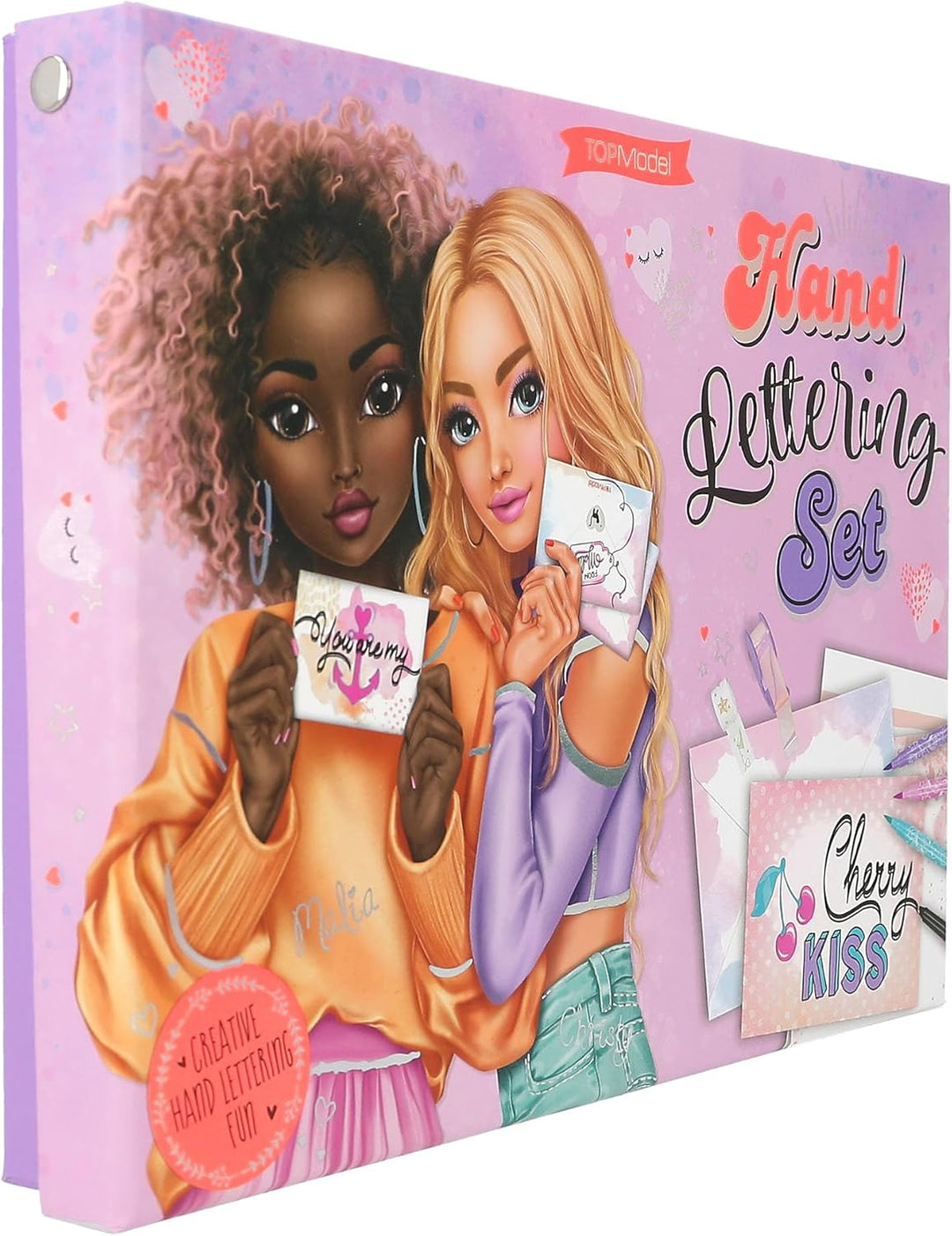 Depesche 12618 TOPModel - Handlettering Briefbox, Schreibset mit Briefpapier, Sticker, Postkarten, W