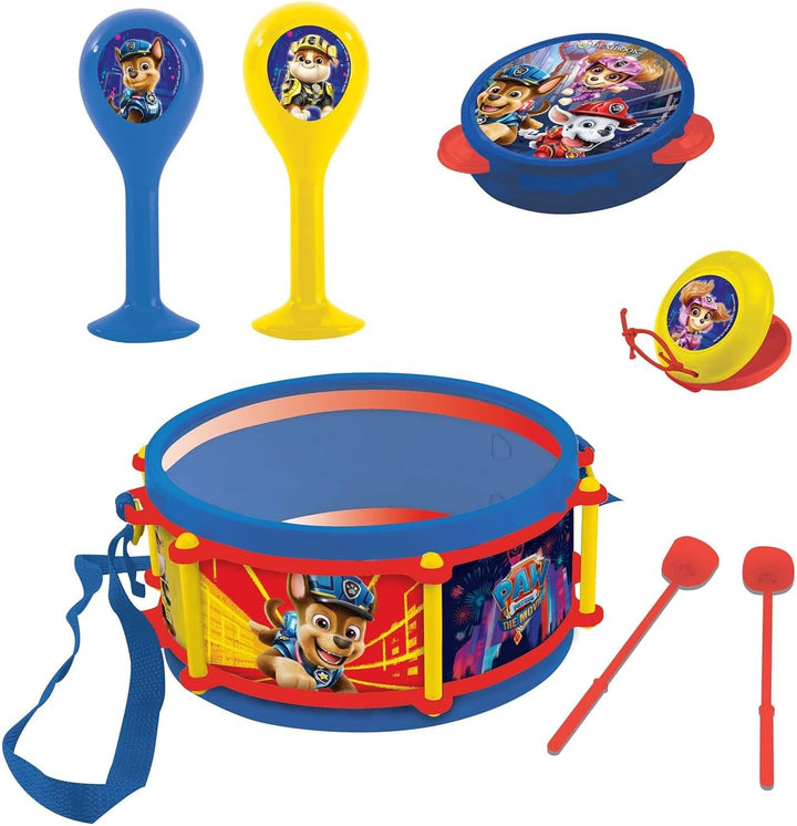 Lexibook Paw Patrol Chase Marshall Musikspielzeug, Musik-Set, 7 Musikinstrumenten (Trommel, Maracas,