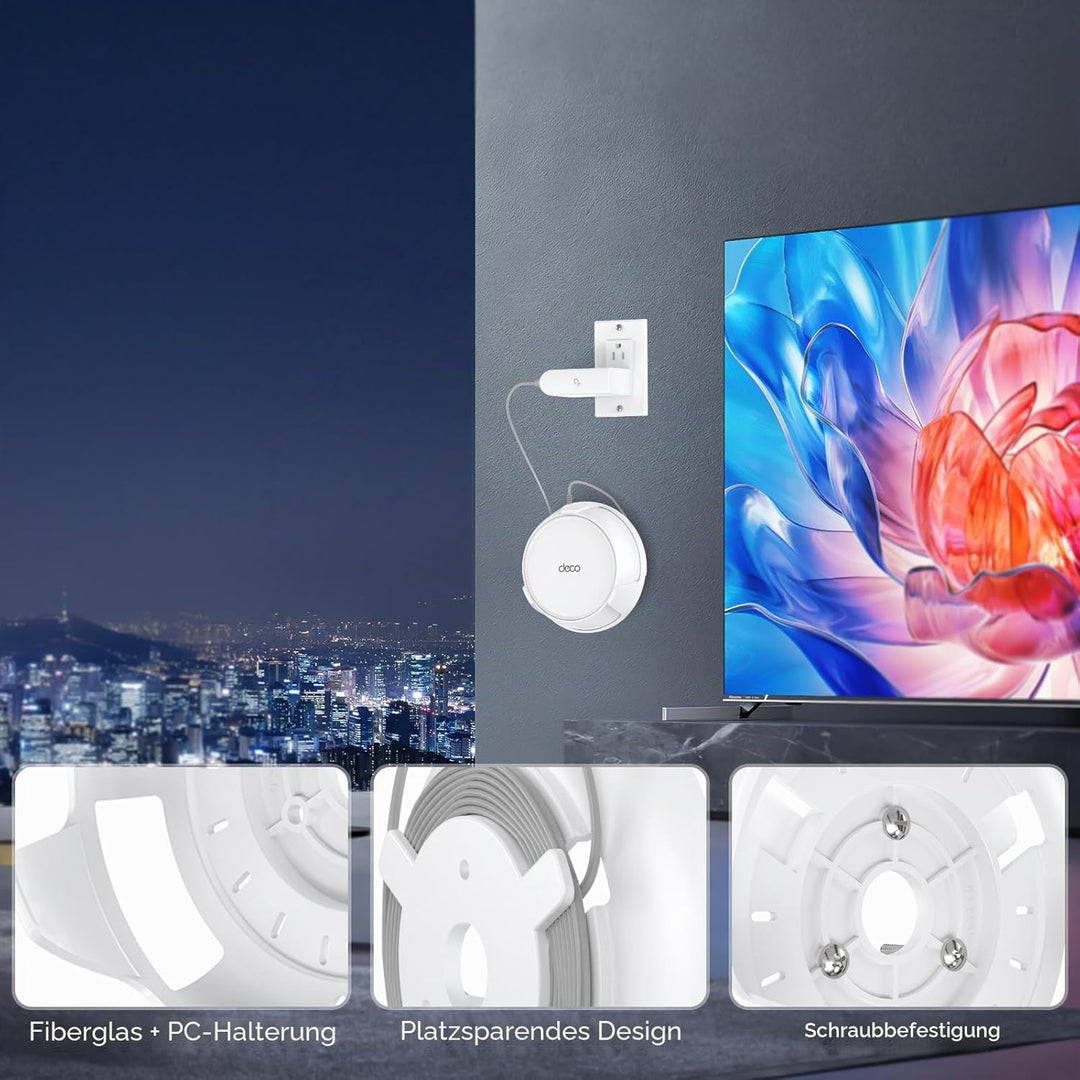 XLTTYWL Deco WiFi 7 Wandhalterungs-Set, Deco BE23/BE25/BE3600/BE5000 Router-Halterung, optimiert Pla