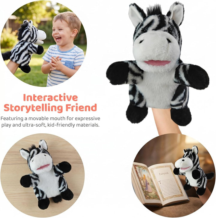 2026 Tierhandpuppen für Kinder,Kleinkind enthält Wolf,Tiger,Löwe,AFFE und bewegliche offene Münder,p