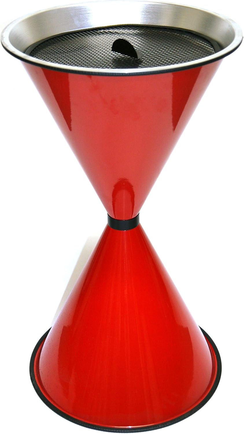 Standaschenbecher Diabola 71x40 cm + 25 kg Quarzsand rot Marke Szagato Made in Germany (Industrie St