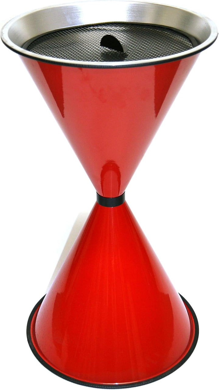 Standaschenbecher Diabola 71x40 cm + 25 kg Quarzsand rot Marke Szagato Made in Germany (Industrie St