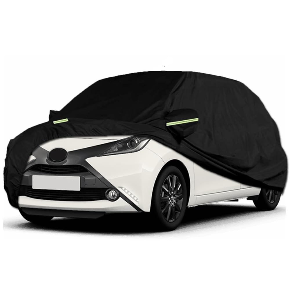 Autoabdeckung Wasserdicht Passend für Aygo C1 107 108, Atmungsaktiv Vollgarage Autoplane für Regen S