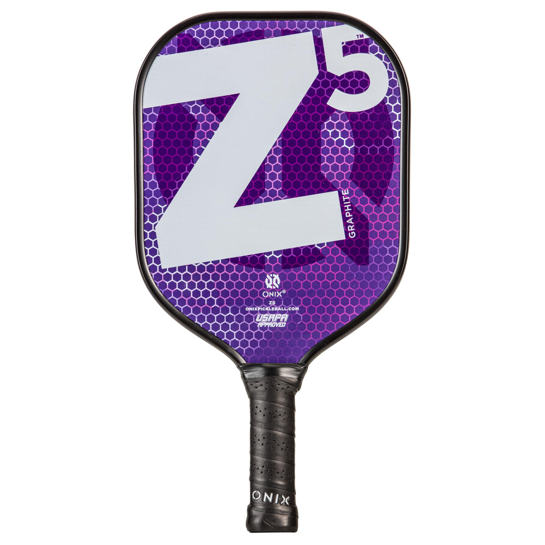 Onix Pickleball-Paddel aus Kohlefaser, Graphit, Z5, mit gepolstertem Komfortgriff, USA Pickleball zu