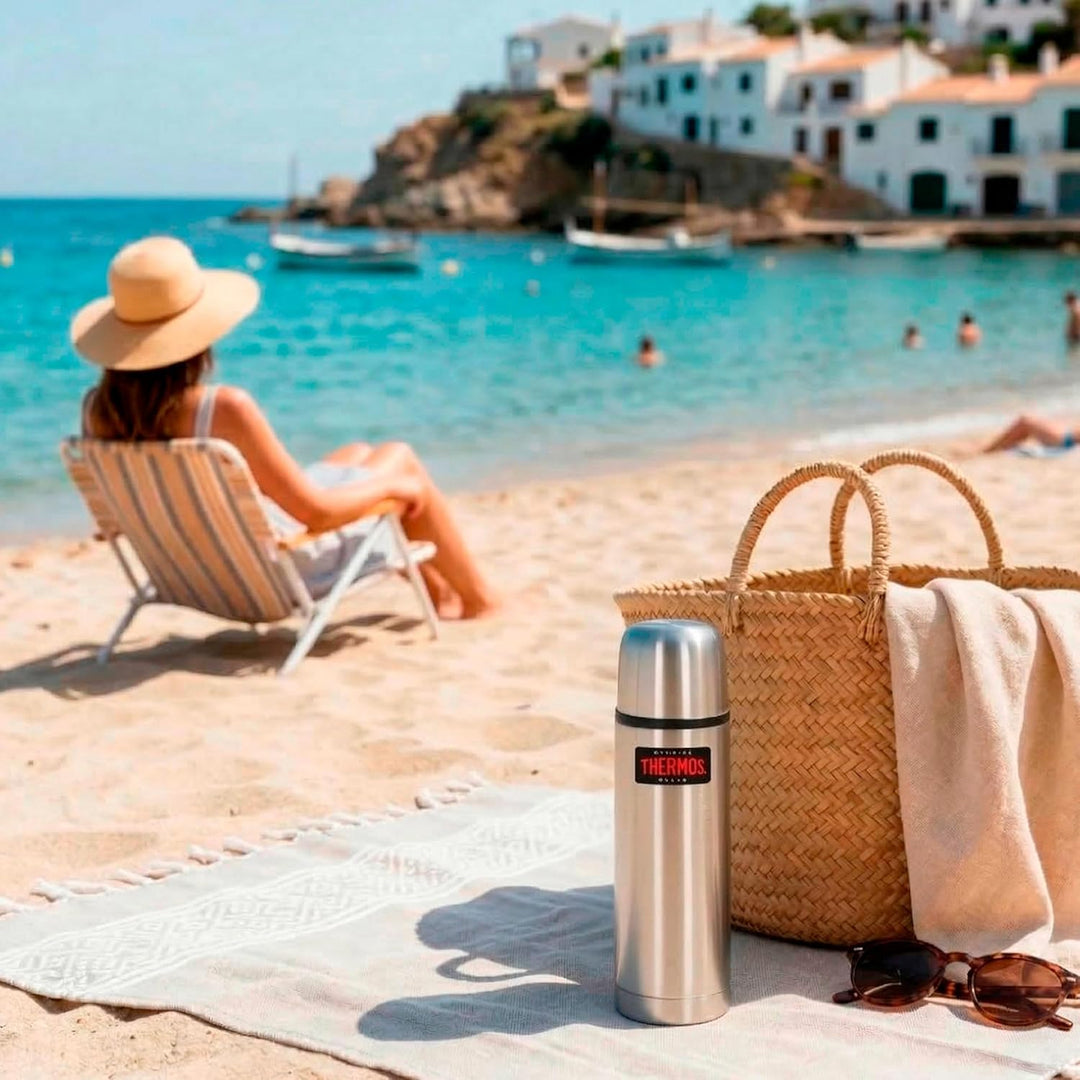 Thermos 4019.205.050 Isolierflasche Light and Compact, 0,5 L, Edelstahl mattiert Edelstahl 0,50 l, E