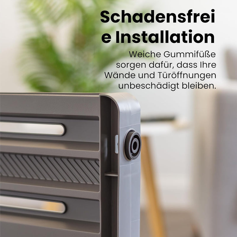 Iris Ohyama, Sicherheitsgitter, Kunststoff-Treppenabsperrung (PP) für Hunde, Katzen, B61 x T5 x H64