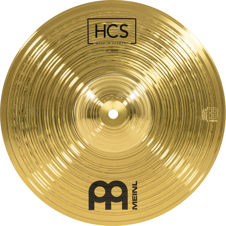 Meinl Cymbals HCS Splash 12 Zoll (Video) Schlagzeug Becken (30,48cm) Messing, Traditionelles Finish