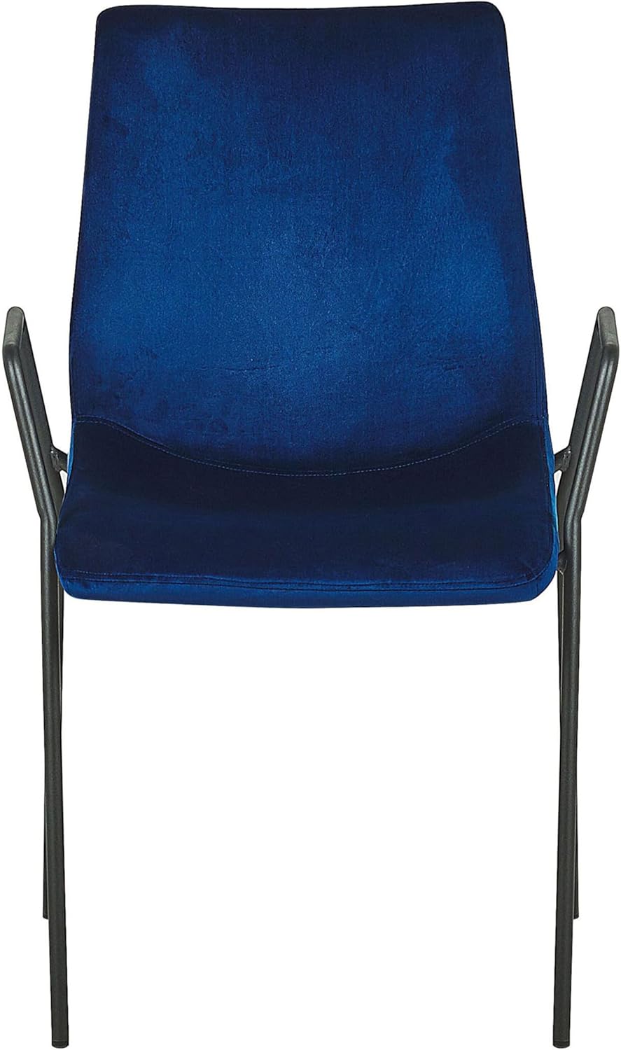 Moderner Esszimmrtisch 2er Set Dunkelblau Samtstoff Metallgestell Jefferson