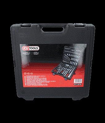 KS Tools 917.0216 1/4"+3/8"+1/2" Steckschlüssel-Satz, 216-tlg 216-tlg. Matt satiniert Single, 216-tl