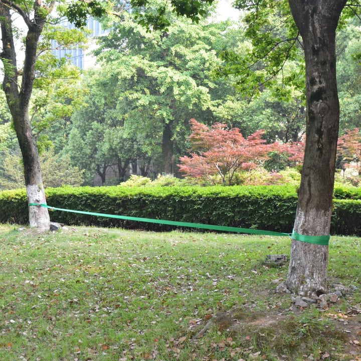 vidaXL Slackline 150kg 15m Slacklines Funline Slack Line mehrere Auswahl Grün, Grün