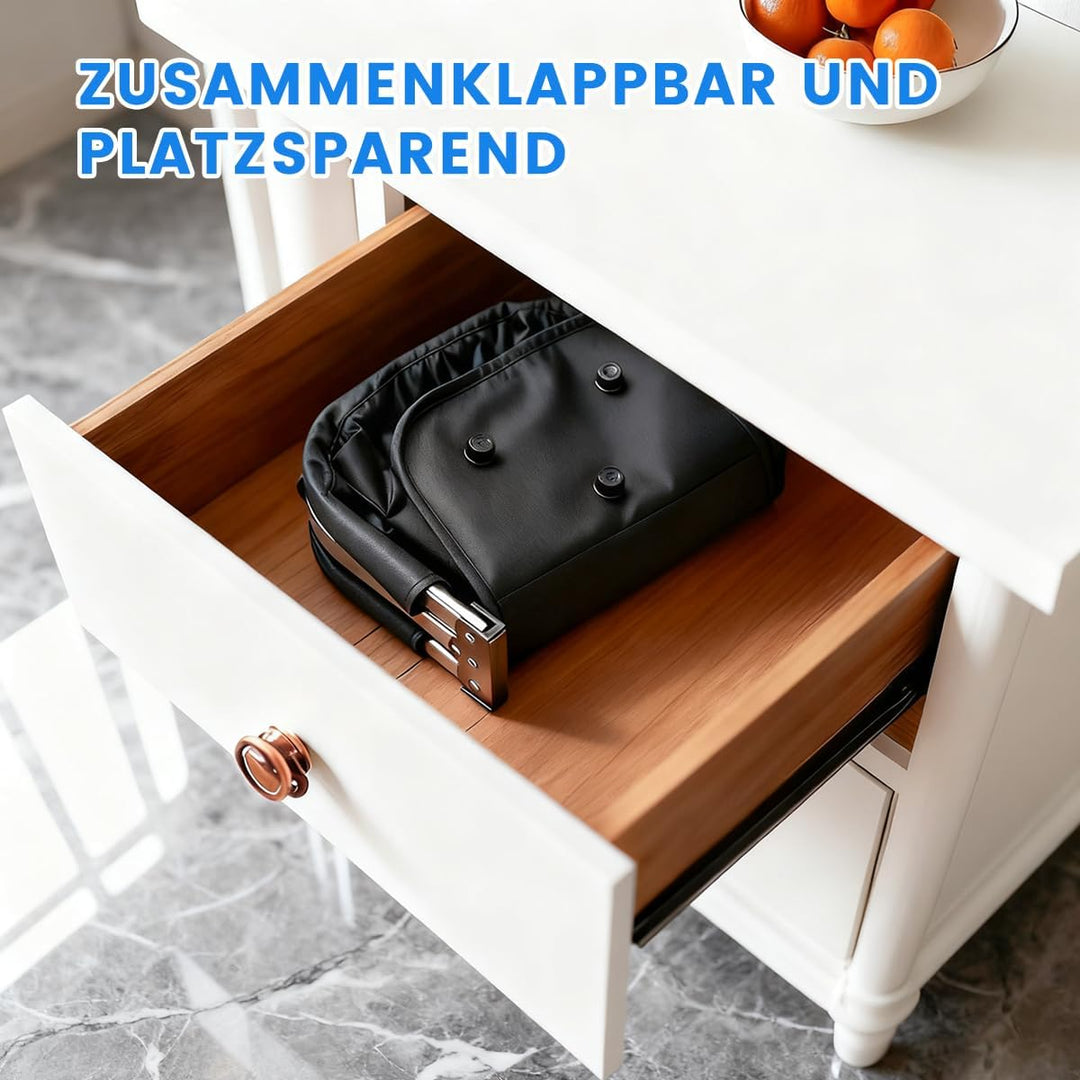Faltbar Einkaufskorb, 25L Picknickkorb Tragekorb Gross Familie Einkaufstasche Praktischer Einkaufen
