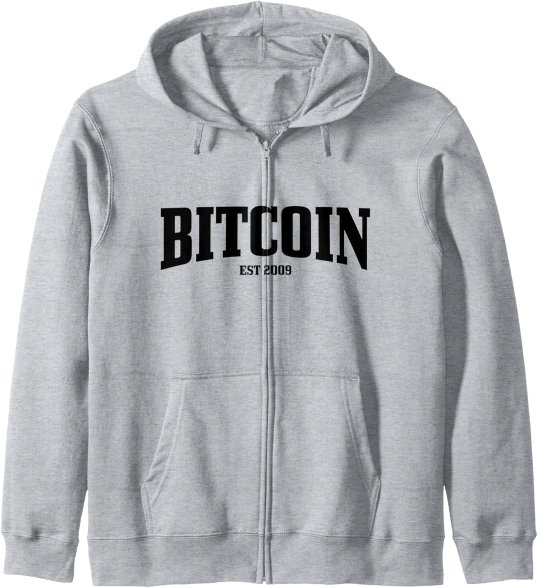 Bitcoin Est. 2009 Kryptowährung BTC Logo Krypto Trader Kapuzenjacke