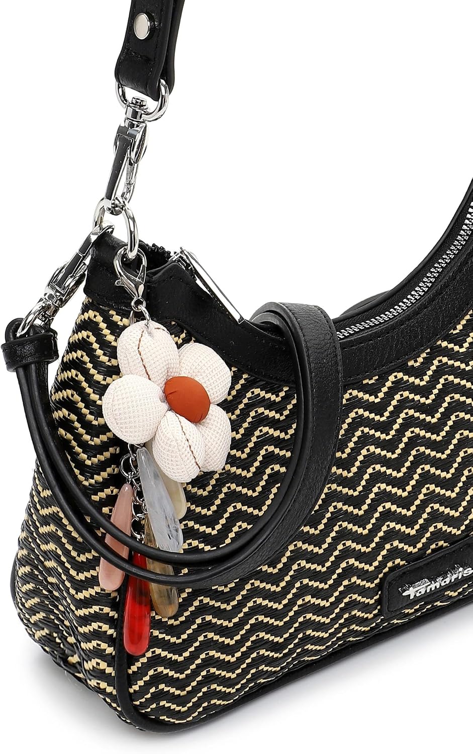 Tamaris Beutel TAS Konstantina 34262 Damen Handtaschen Zweifarbig Schwarz Einheitsgrösse, Schwarz Ei