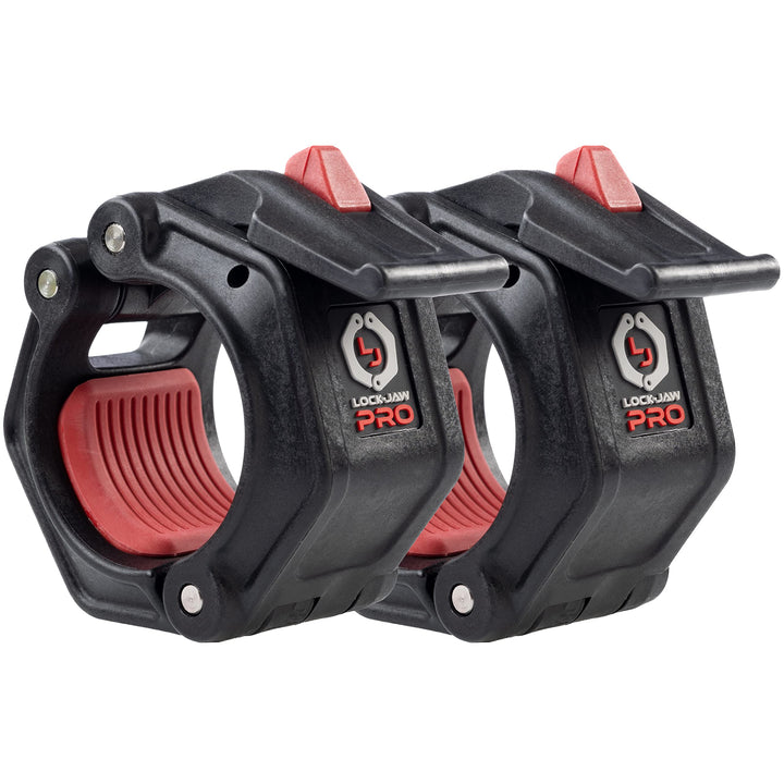 Lock-Jaw PRO 2 Langhantelmanschette – Schnellverschluss Langhantelklemme Schwarz, Schwarz