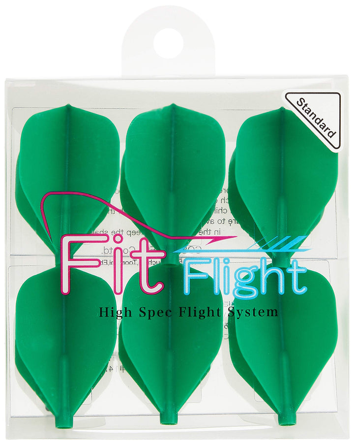 Cosmo Darts Fit Flight - 6 Pack Standard Dart Flight grün, grün
