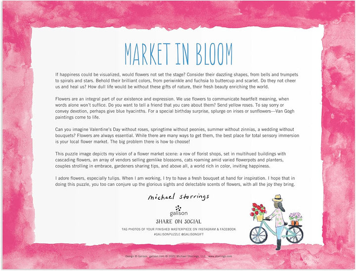 Michael Storrings Market in Bloom Puzzle: 2000 Pieces