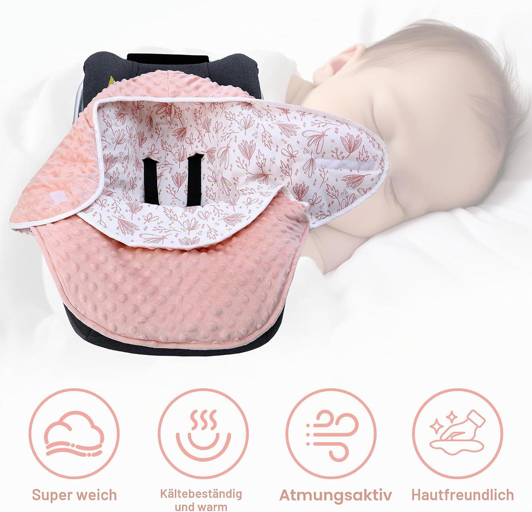 Einschlagdecke Babyschale für Winter Buggy Universal Fusssack Babydecke Baumwolle Baby Pucksack für