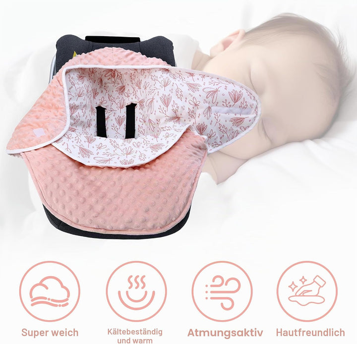 Einschlagdecke Babyschale für Winter Buggy Universal Fusssack Babydecke Baumwolle Baby Pucksack für