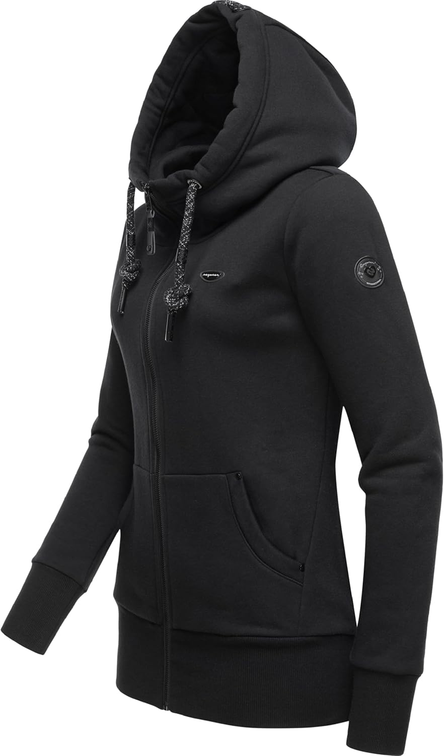 Ragwear Damen Zip-Hoodie Kapuzenjacke Sweatjacke Neska Zip XS-6XL S Black23, S Black23