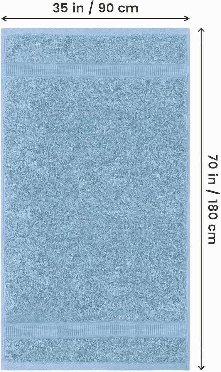 Utopia Towels - 2er Badetücher Gross aus Baumwolle mit Aufhänger, Saunatücher,Badehandtücher Gross,