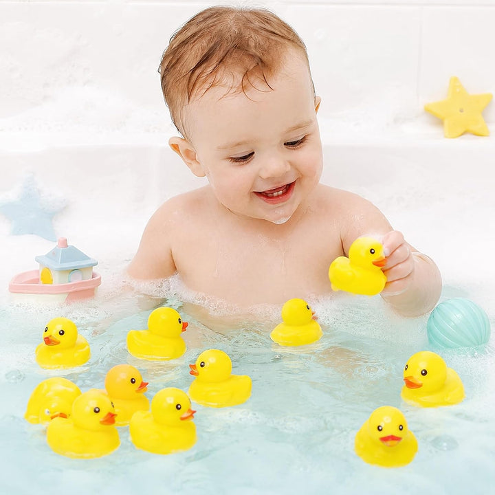 25 Stück Mini Planschbecken Baby mit Quietscheente und Luftpumpe
