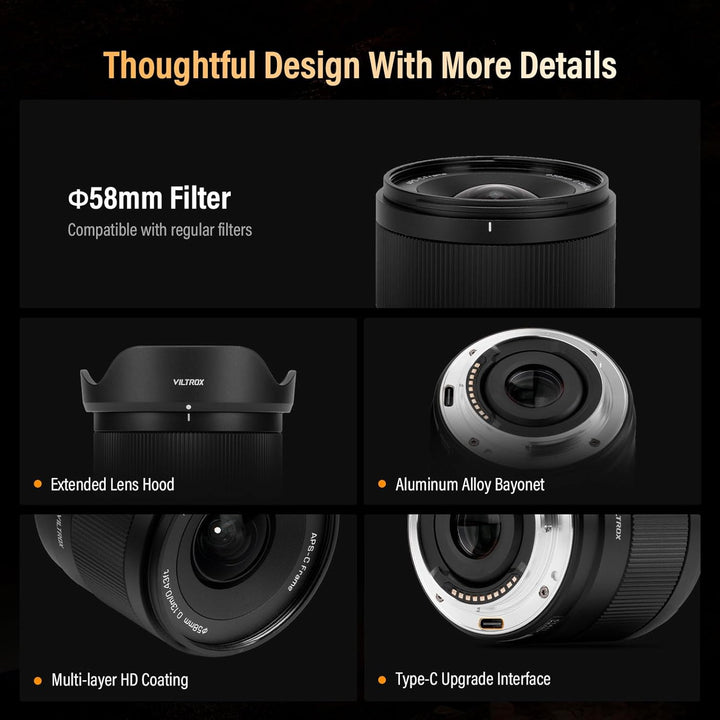 VILTROX 9mm F2.8 Air E Mount Kameraobjektiv Lens für Sony E APS-C Autofokus Ultraweitwinkelobjektiv