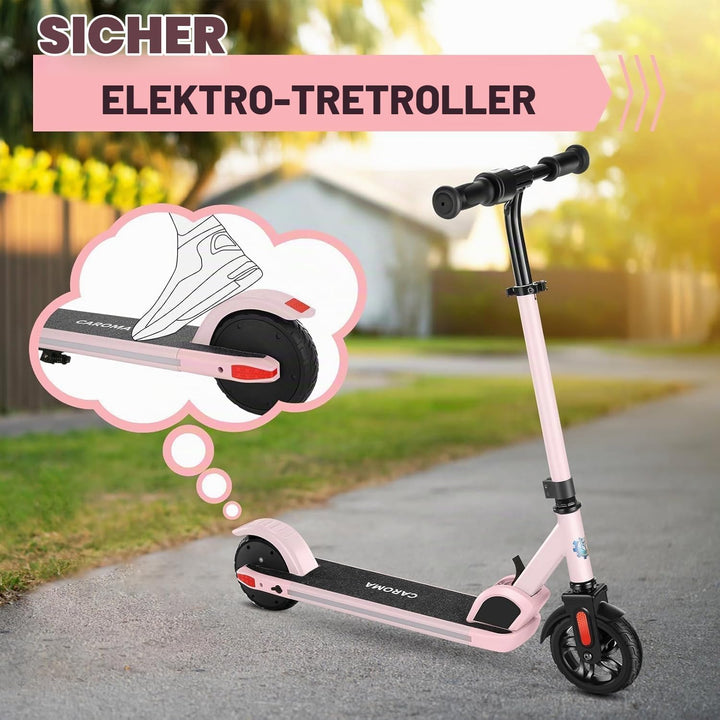 Caroma E Scooter Kinder von 8-12 Jahren, 180W Motor, bis zu 16 km/h &amp; 8 km, Elektroroller Kinder mit