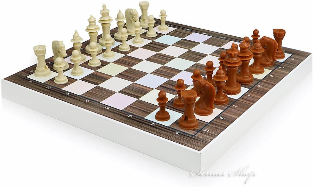 5 in 1 Spielesammlung Mühle, Dame, Ludo, Backgammon, Schach