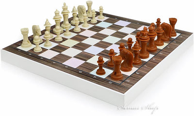 5 in 1 Spielesammlung Mühle, Dame, Ludo, Backgammon, Schach