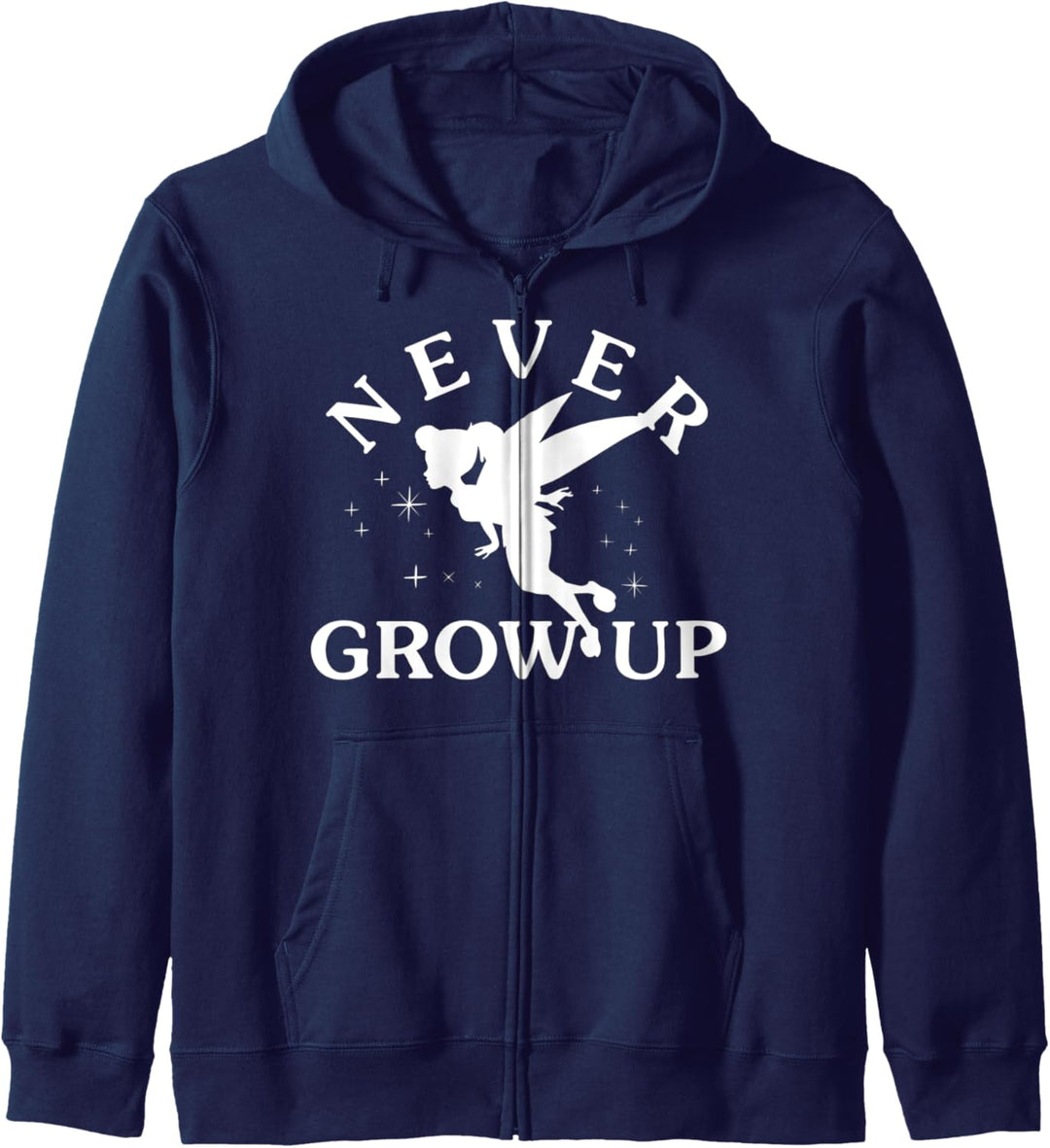Disney Peter Pan Tinkerbell Never Grow Up Silhouette Kapuzenjacke
