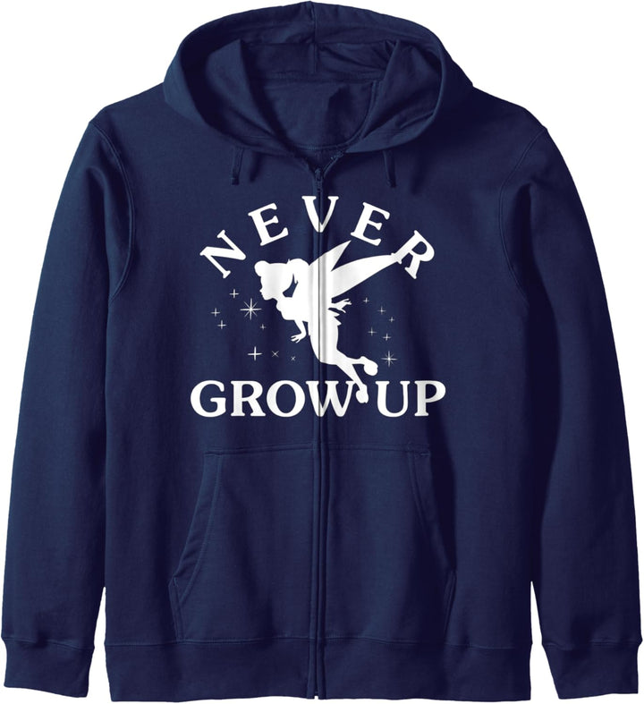 Disney Peter Pan Tinkerbell Never Grow Up Silhouette Kapuzenjacke