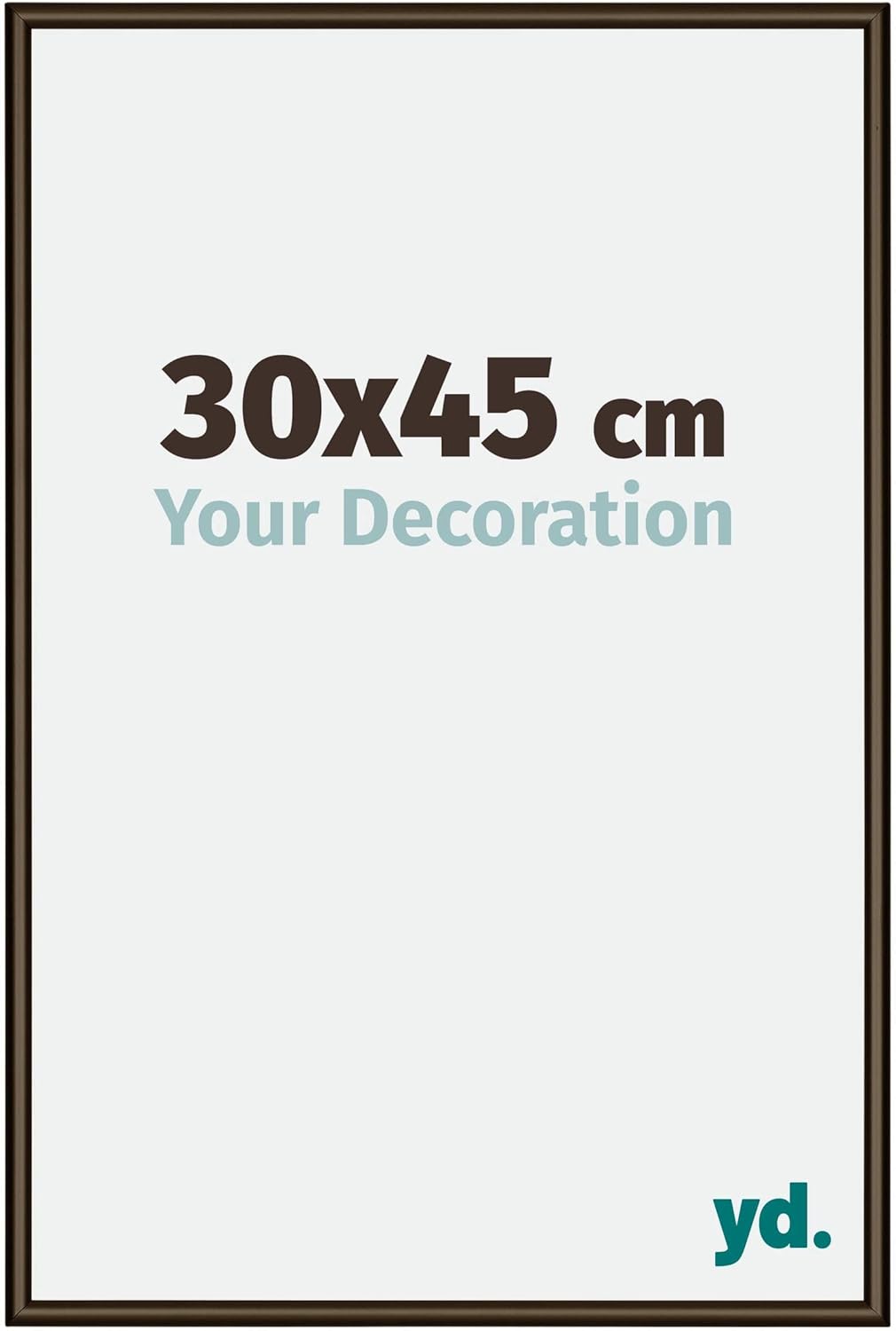 yd. Your Decoration - Bilderrahmen 30x45 cm - Bilderrahmen aus Aluminium mit Acrylglas - Antireflex