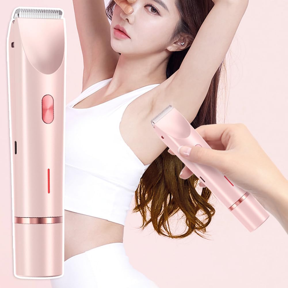 Bikini Trimmer für Frauen - Dual Head Wasserdichter Haarentfernungsrasierer, schmerzfreies Trimmen f
