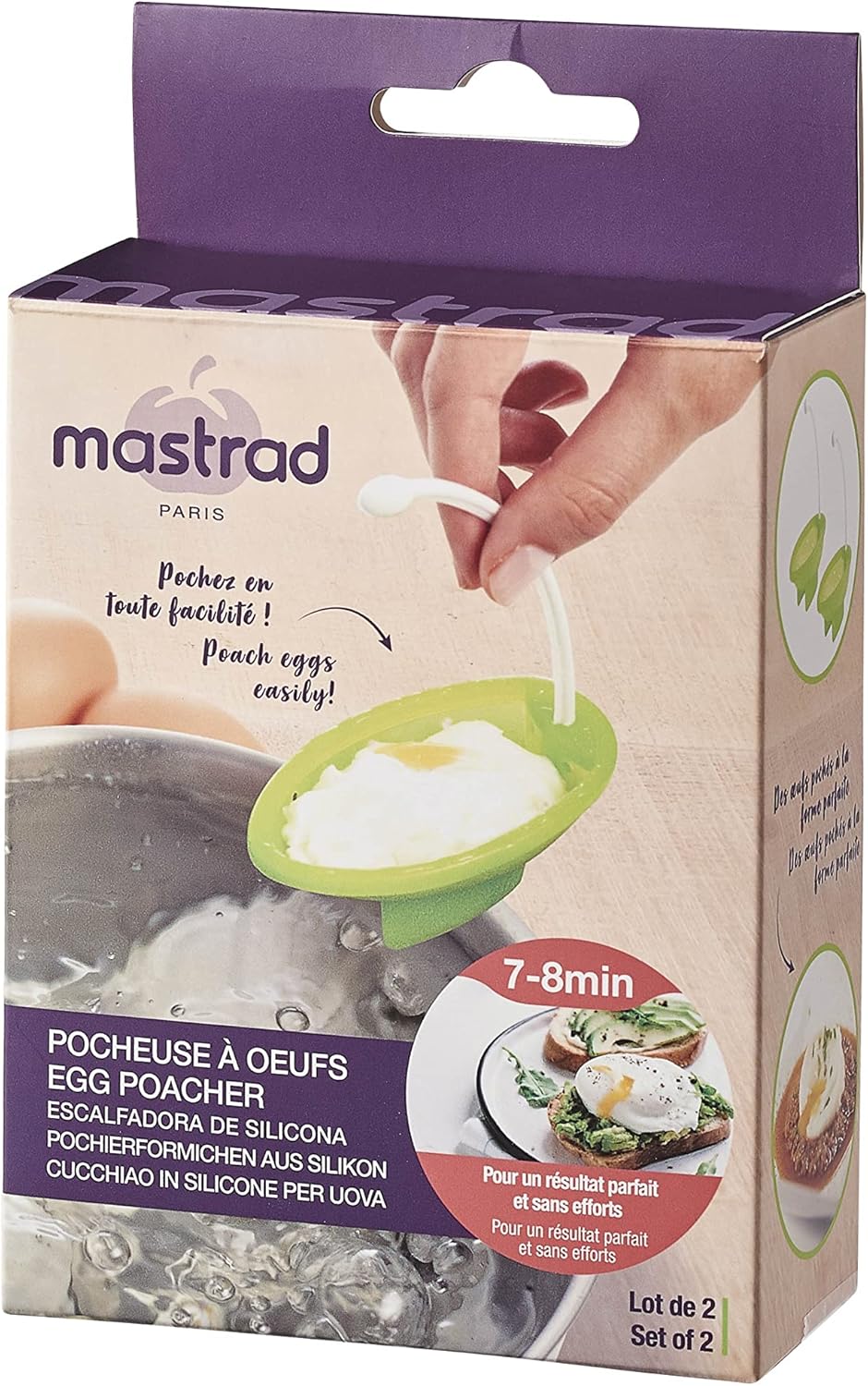 Mastrad F65208 Silikon-Pochierformen 2-er Set