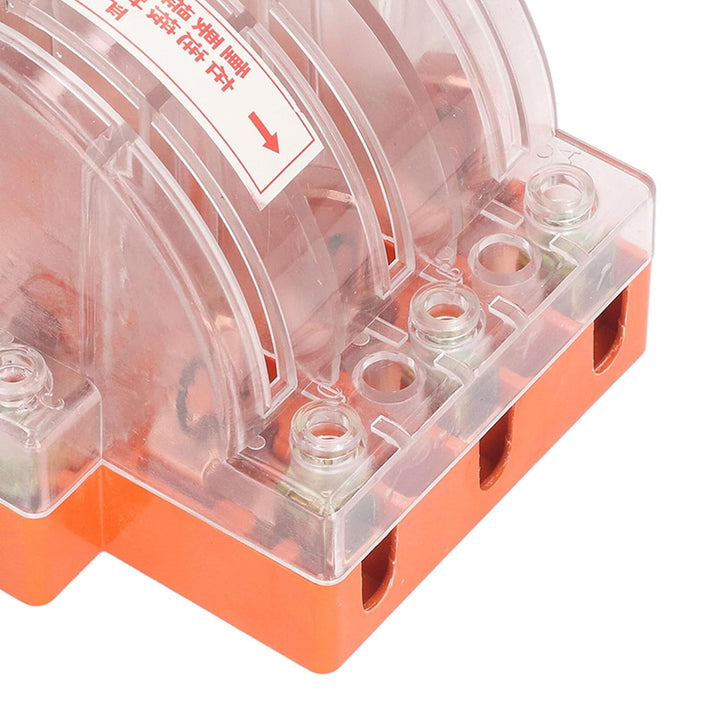 Power Throw Switch, Blade Switch 2 Throws 3P 220V 380V Wide Application Brass for Circuit (32A)