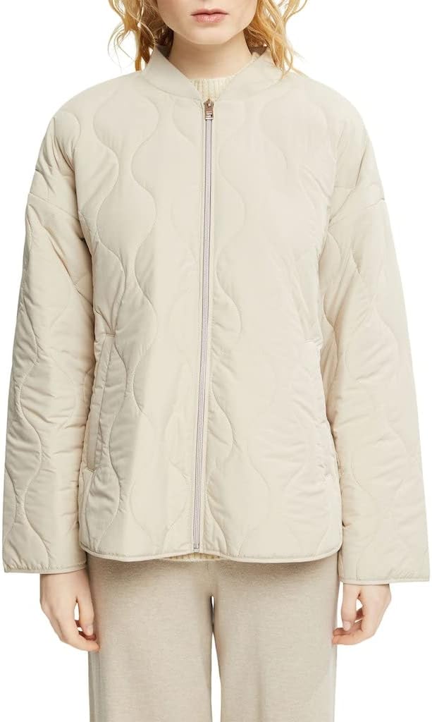ESPRIT Damen 013ee1g366 Jacke, 260/LIGHT TAUPE